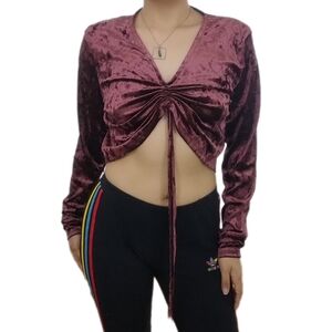 H&M Crushed Velvet Top